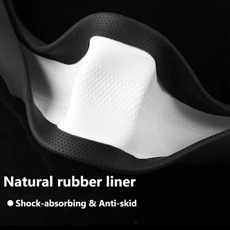 For Chevrolet 15inch Steering Wheel Protective Cover Leather Perforated Non-Slip - Image 4 of 4