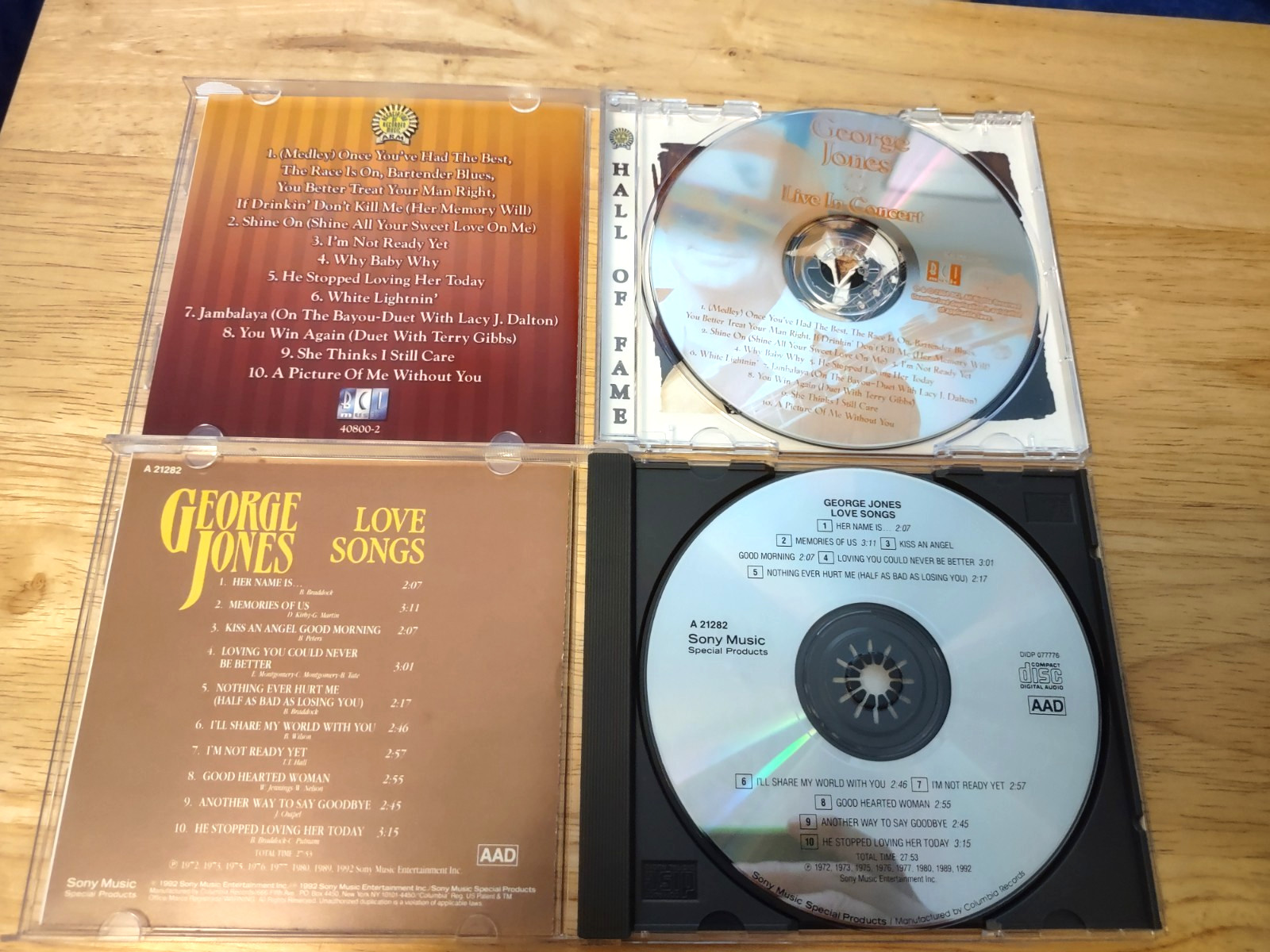 George Jones 6 CD Lot: See Photos & Description For Title Listing