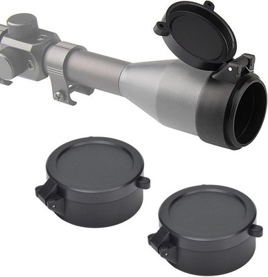 1 Pcs Rifle Scope Lens Cover Flip Up Cap Objective Lid Quick Spring Protection