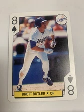 1991 Baseball Playing Cards Brett Butler Los Angeles Dodgers 