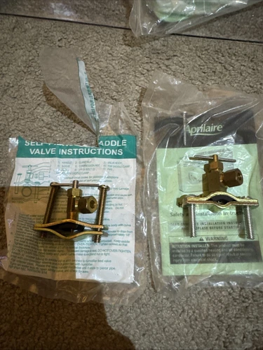 New Aprilaire Self Piercing / Tapping Saddle Valve (2 PACK) Fits 1/2”-1” Pipe!