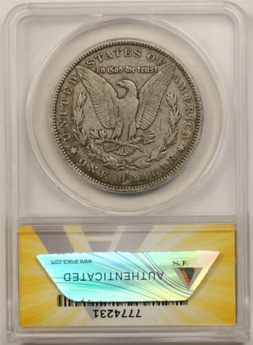 1884-S $1 ANACS VF 20 (Obverse Lamination) Morgan Silver Dollar Mint Error - Picture 2 of 4