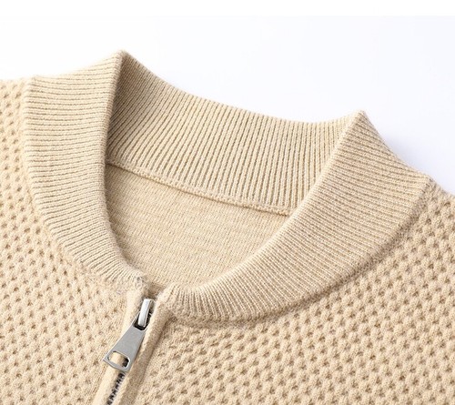 Autunno Uomo Maglia Cardigan Giacca Maglione Sciolto Casual Baseball Uniforme - Foto 11 di 17