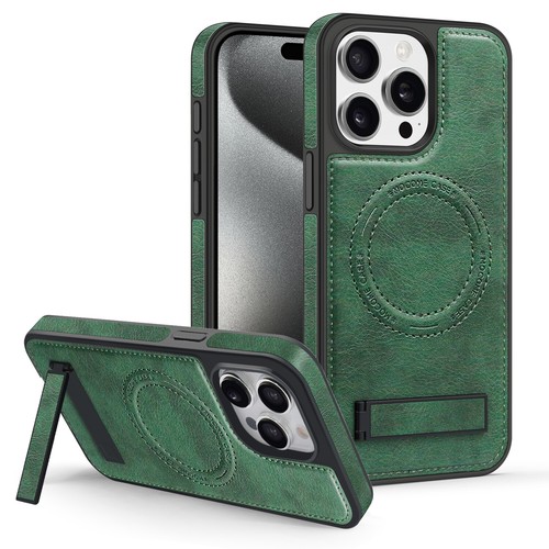 Funda rígida trasera de cuero PU con soporte magnético para iPhone 16 Pro Max 16E 15 13 12 11 - Imagen 36 de 77