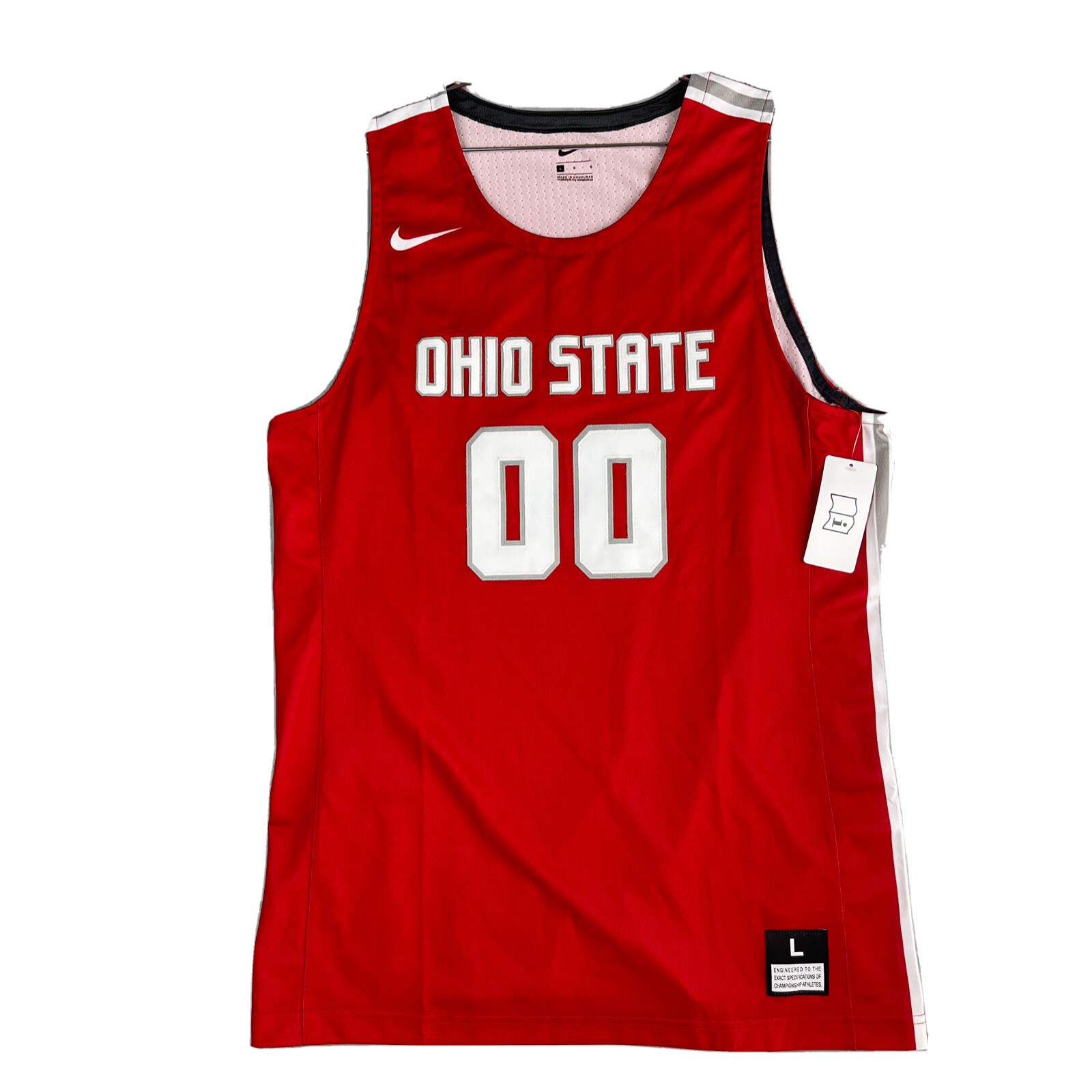 Nike Throwback Ohio State Buckeyes OSU Basketball Jersey Men's L 932149
