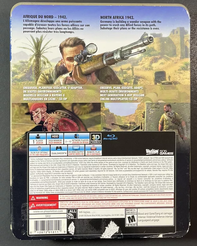 Comprar Sniper Elite 3 Collector's Edition para PS4 - mídia física