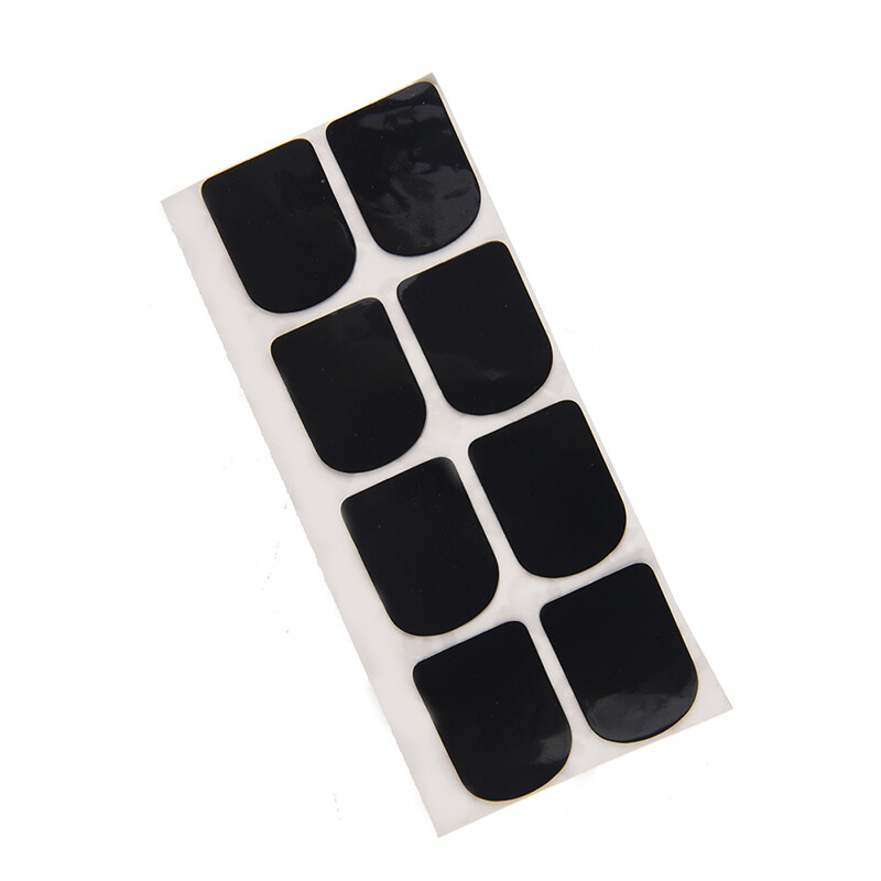 0.8mm 8x black rubber saxophone sax mouthpiece pads patches