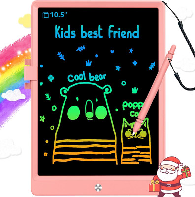 LCD Writing Tablet Doodle Board, 10.5'' Colorful Drawing Pad, Electronic Drawing