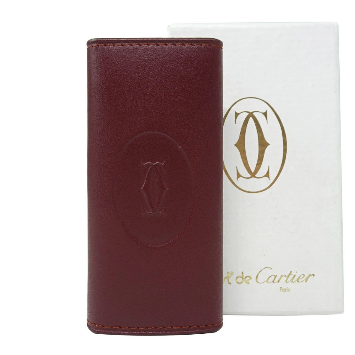 Cartier Must de Leather 4 Key Case Holder Men Women Brand new