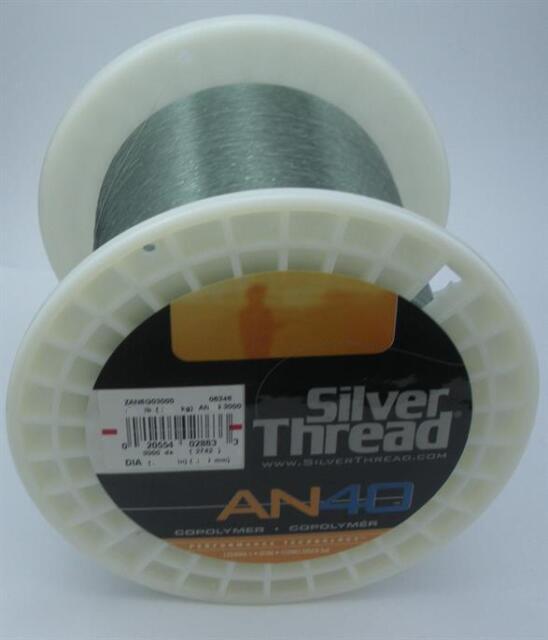 Silver Thread An40 BULK Spool Fishing Line-3000 Yards 25 Pound Test Green for sale online 