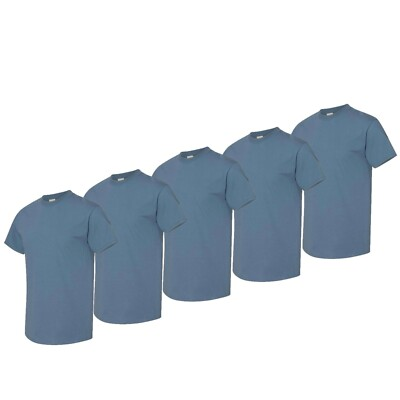 #ad #ad Gildan Heavy Cotton T Shirt 5000 Unisex Plain Short Sleeves 5 Pack Tees Bulk Lot $43.96