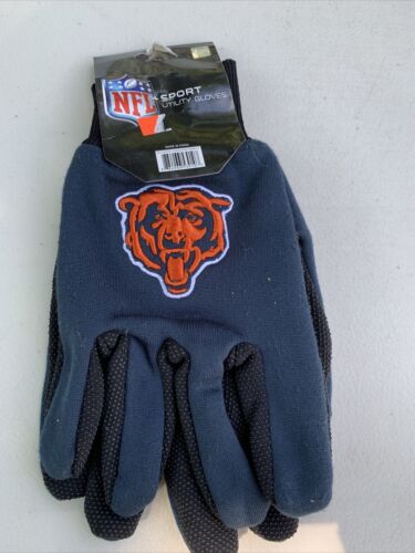 Chicago Bears NFL Sport utility gloves forever collectibles Blue #319 - Picture 1 of 2