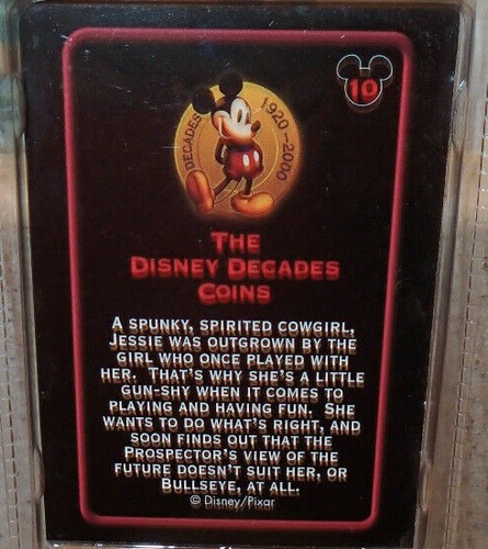 ARTÍCULO COLECCIONABLE DE MONEDA Y TARJETA DE PELÍCULA THE DISNEY STORE THE DECAENS NUEVO SELLADO - Imagen 7 de 7