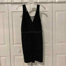 BCBGeneration Little Black Dress with lace detailing on back and shoulders sz 4