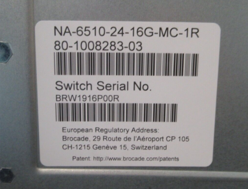 Brocade 6510 48-Port 16Gb FC SAN Switch 24-Port Active with ALL Licenses - Picture 5 of 5