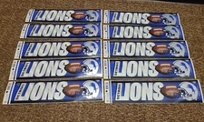 Vintage Wincraft NFL Detroit Lions Bumper Sticker 3x12 Brand New