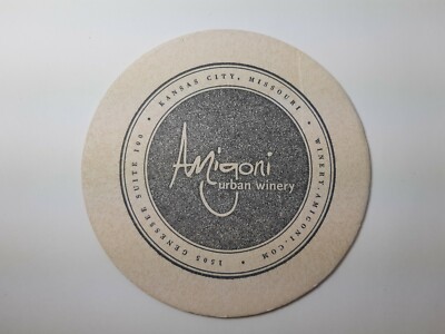 Vintage Bar Club Pub Drink Coaster Amigoni Urban Winery