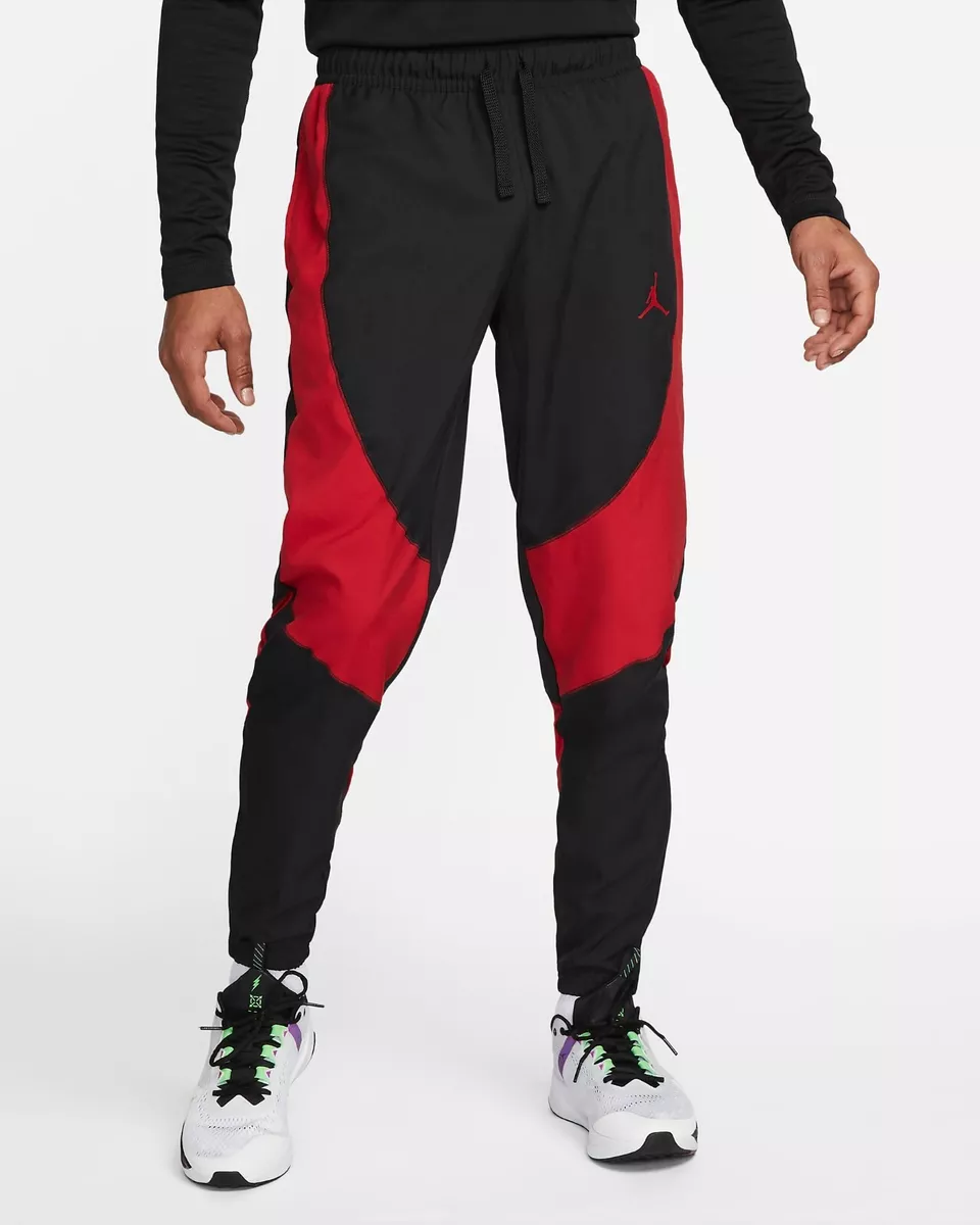 Nike Jordan Sport Dri-Fit Woven Pants Black Gym Red Bred DH9073 2XL