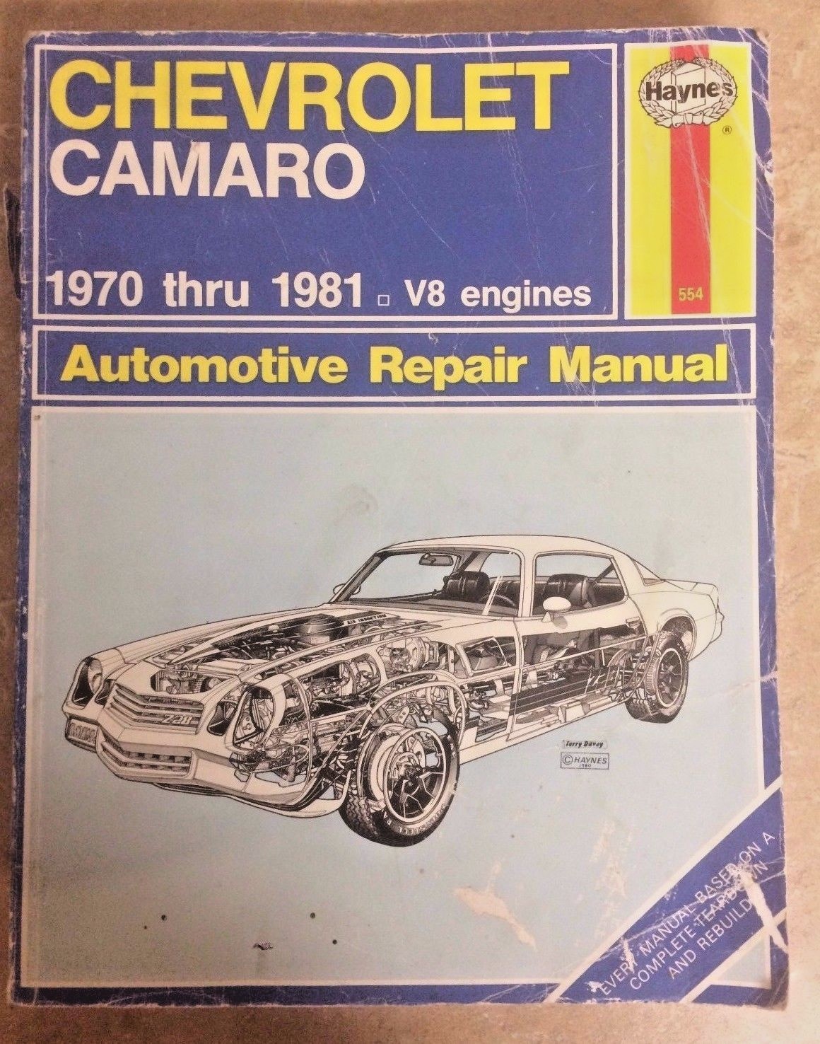Chevrolet Chevy Camaro Haynes Repair Manual 1970 Thru 1981 Book 24015 V8  Engine | eBay