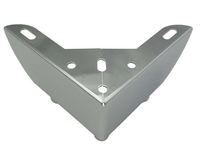 4x Designmöbelfüße Chrom 11x11x5cm – Stabile Metallfüße für Sofa, Tisch, Schrank - Bild 2 von 4