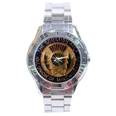 SCOTTISH NUM MINERS WATCH - Edelstahl Uhr - Toller Geschenkartikel MINE WORKER