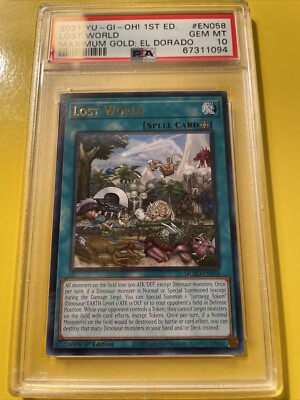 YuGiOh LOST WORLD #MGED-EN058 🔥PSA 10 GEM MINT🔥1st EDITION-2021