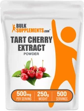 BulkSupplements Tart Cherry Extract Powder - 500mg per Serving