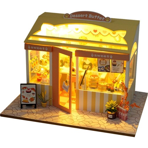 Multicolor Handmade Assembly Shop Models Building Material Kit Toy - Picture 8 of 17