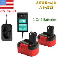 14.4V 3.5Ah Ni-MH Battery/Charger For Bosch BAT038 BAT040 BAT140 2607335276