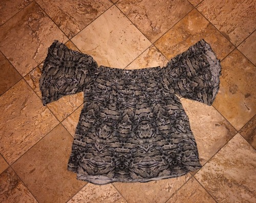 Bond-Eye Schulterfrei Leopard Gypsy Me Top Badeanzug Überwurf Damen XS Neu mit Etikett - Bild 2 von 7