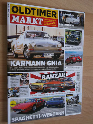 Oldtimer Markt, Heft 6/2015; De Tomaso Pantera; MG F; Suzuki Katana; Peugeot 203