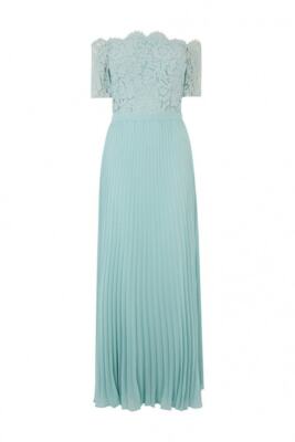 chinese dress ladies Amaia Berry Bardot Long-Sleeve Maxi Dress – Club L London main image 1