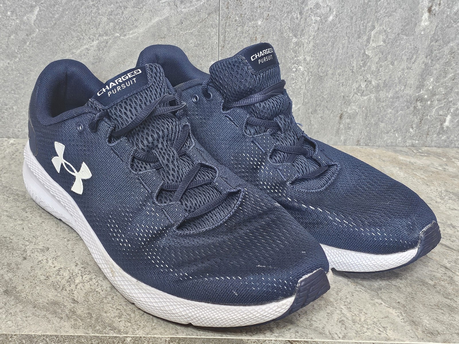 Under Armour Mens Charged Pursuit 2 Blue Running Shoes Size 13