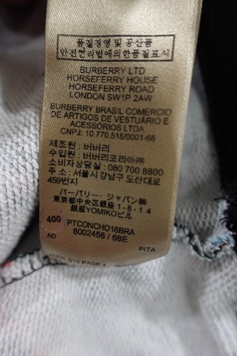 Burberry Graffiti Logo Print Multicolor Crewneck Sweatshirt Long Sleeve Women L - Picture 9 of 12