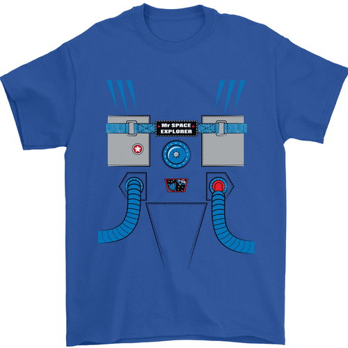 Astronaut Verkleidung Kostüm Herren T-Shirt 100% Baumwolle - Picture 9 of 12