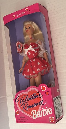VINTAGE 1996 Valentine Romance Barbie ORIGINALE PRIMA Ed. MADE IN MALESIA MATTEL - Foto 16 di 16
