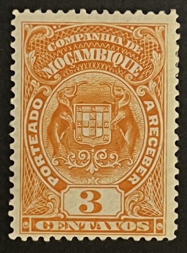 Travelstamps: 1919 Mozambique Company Postage Due Stamps Scott #J34 Mint MOGH - Picture 2 of 5