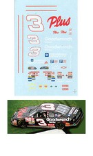 3 Goodwrench Plus decal 1/64 scale AFX Tyco Lifelike Autoworld