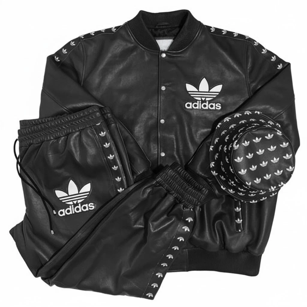 adidas Leather Outer Shell Black Coats, Jackets & Vests for Men