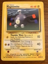 MAGNEMITE 53/102 POKEMON CARD