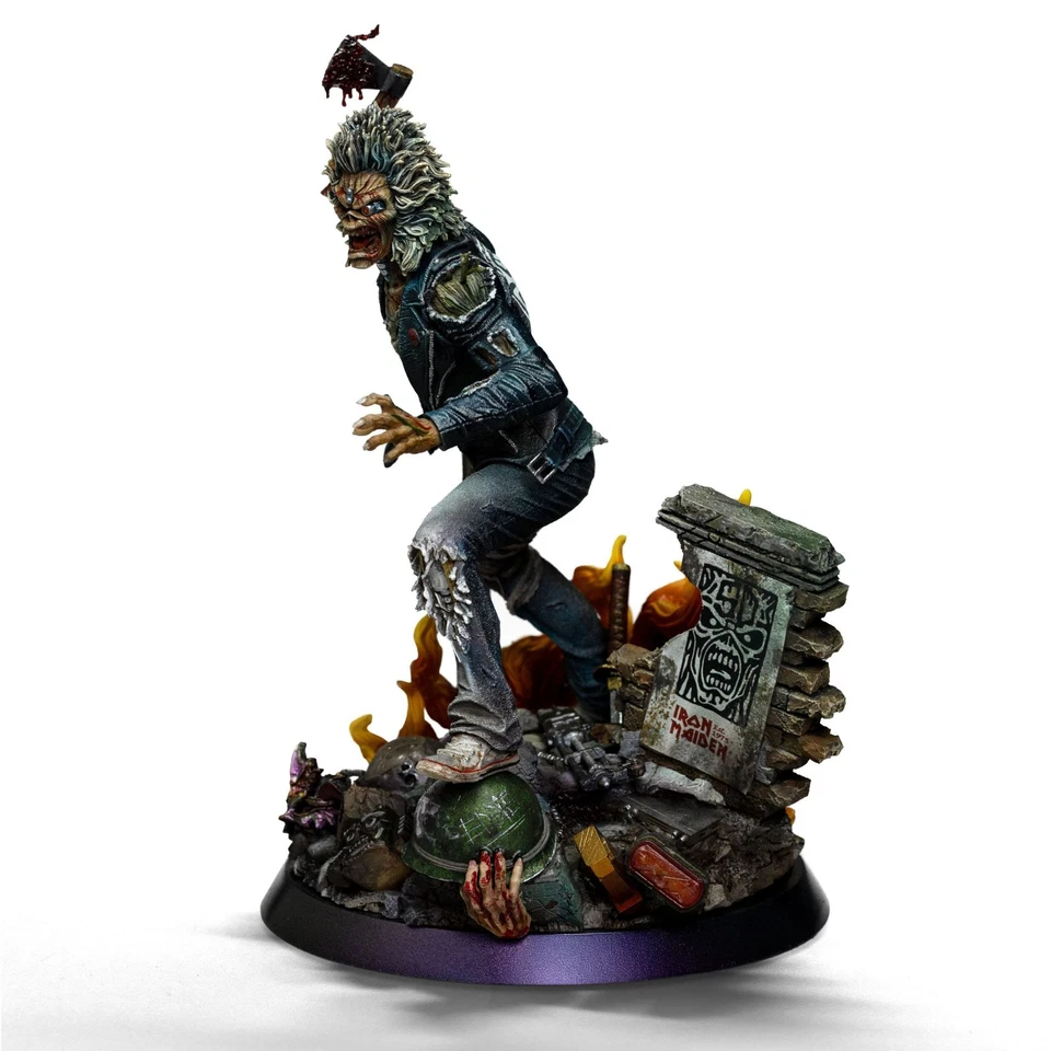 PREORDER Iron Maiden Art Scale Statue 1/10 Eddie 50th Year Anniversary 22 cm - Immagine 2 di 4