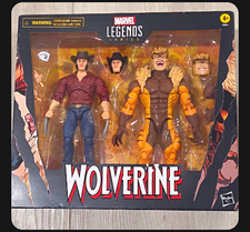 Marvel Legends Series Wolverine Logan & Sabretooth Set  Boxed w  Alt Head