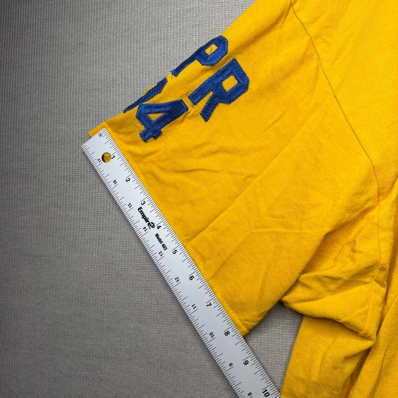 Fruit Of The Loom T-Shirt Alpha Phi Omega Graphic Yellow 2XL image 6