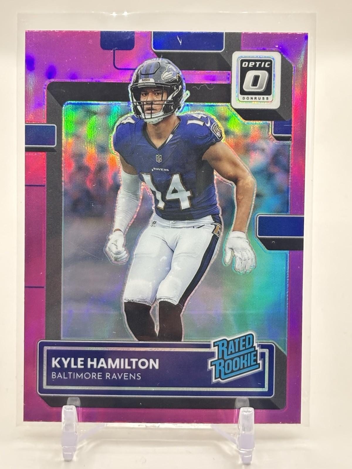 2022 Donruss Optic #238 Kyle Hamilton Pink