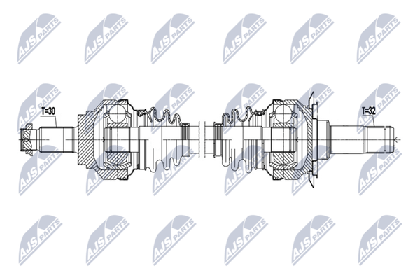 Nty Antriebswelle NPW-BM-224 FüR Alpina Bmw-image