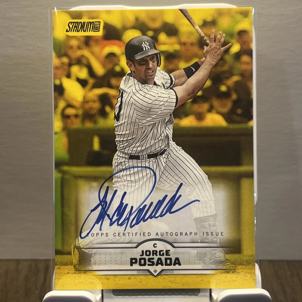 topps Jorge Posada サイン入りカード /100 ヤンキース ホルヘ・ポサダ 