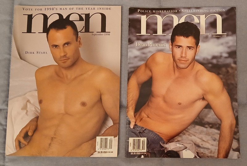 Pair of Advocate Men Magazines Sept & October 1998 Handsome gay male models (18)