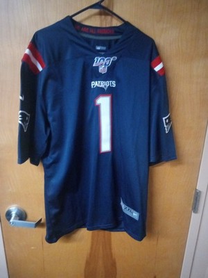 Cam Newton New England Patriots ON Field  Nike Jersey 2XL NEW