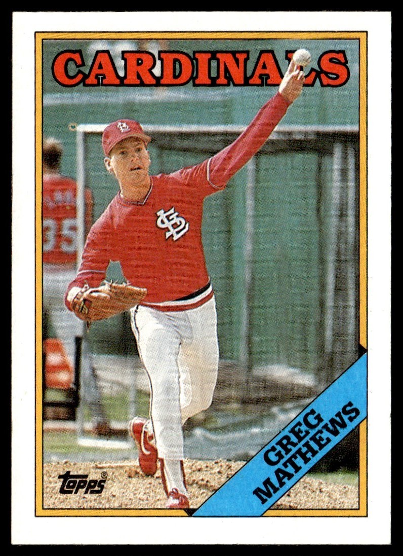 1988 Topps Greg Mathews St. Louis Cardinals #133