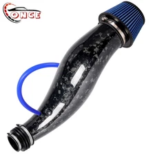 Forged Carbon Fiber Cold Air Intake Pipe Air Filter For Honda Civic 92-00 EG EK